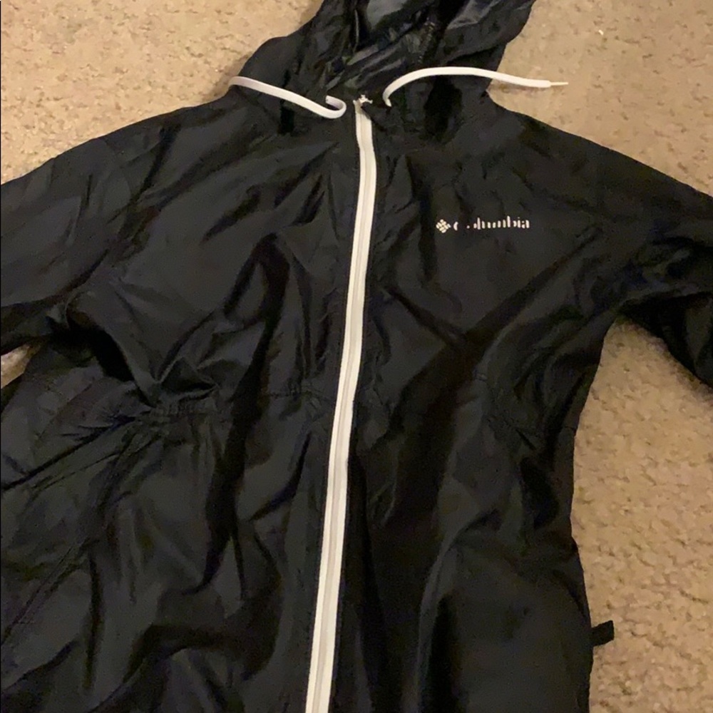 Black raincoat